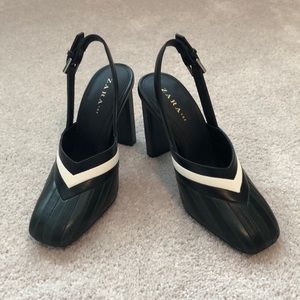 Zara Block heeled shoes